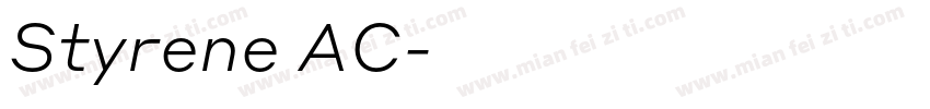 Styrene AC字体转换
